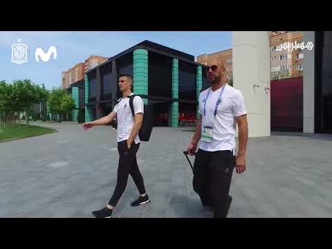 منتخب إسبانيا يصل كالينينغراد استعدادًا لمواجهة المغرب‎