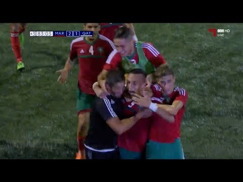 شاهد ملخص مباراة المنتخب المغربي ضد القطري في كوتبف للشبان