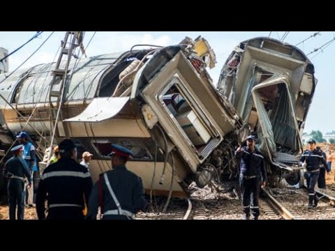 شاهدقتلى وجرحى إثر خروج قطار عن سكته شمال الرباط