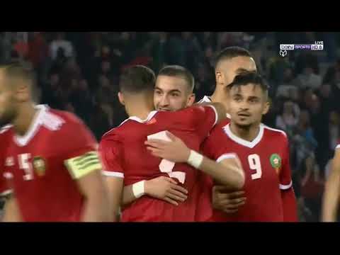 شاهد  هدفا حكيم زياش في مرمى فريق الكاميرون