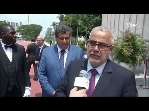 شاهد بنكيران يصل على رأس وفد مغربي إلى أبيدخان