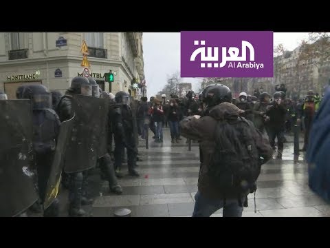 صدامات في جادة مارسو المؤدية إلى الشانزليزيه