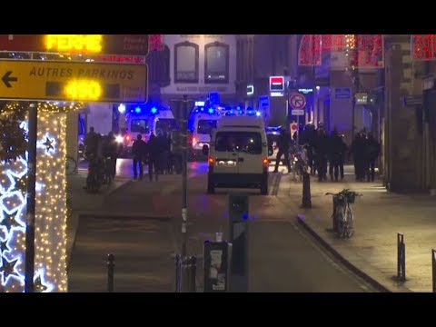مكان حادثة إطلاق النار في مدينة ستراسبورغ الفرنسية