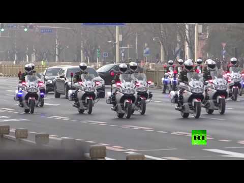 موكب زعيم كوريا الشمالية في شوارع بكين