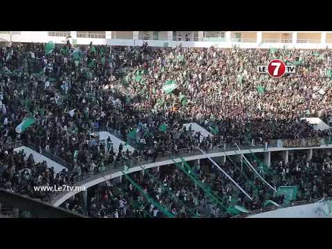 شاهد أجواء رائعة للألتراس في مدرجات ملعب أغادير الكبير