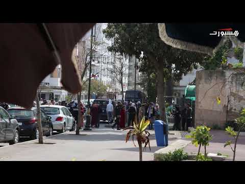 شاهد هيستيريا عائلات معتقلي جماهير الرجاء بعد تأجيل النطق بالحكم