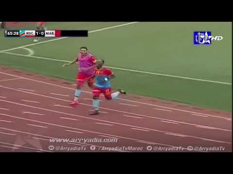 شاهد الهدف الثاني للكونغو الديمقراطية في شباك المنتخب المغربي