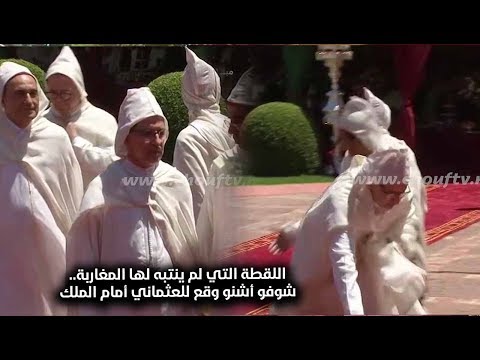 شاهد لحظة وقوع سعد الدين العثماني أمام الملك محمد السادس في قصر مرشان