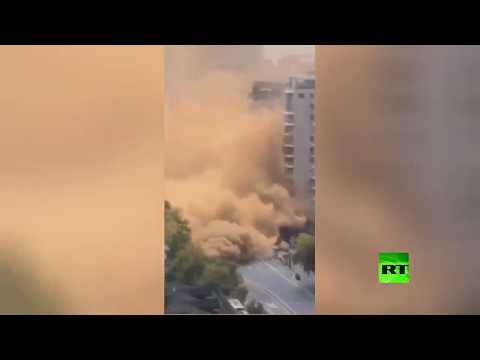 شاهد سحابة من الدخان الأصفر تُصيب الحركة المرورية في الصين بالشلل