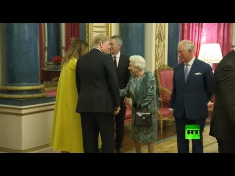 شاهد العائلة الملكية البريطانية تستقبل زعماء دول الناتو في قصر باكنغهام