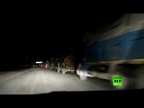 شاهد القوات التركية تدخل ريف حلب السوري