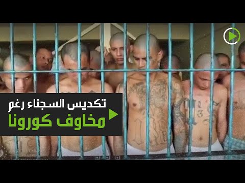 شاهد سجون السلفادور المزدحمة تنذر بقنبلة موقوتة بسبب الوباء