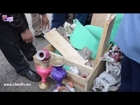 بالفيديو إحباط عملية تهريب لمواد مخدرة في المزهريات