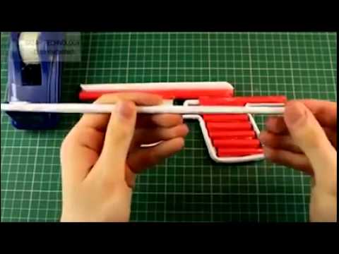بالفيديو أسهل طريقة لصنع مسدس من الورق