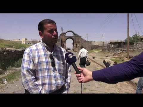 شاهد حملة ترميم وتنظيف المواقع الأثرية في بصرى الشام