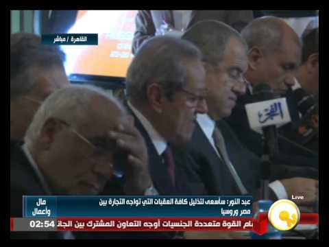 شاهد وزير التجارة المصري يلتقي نظيره الروسي