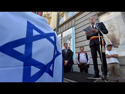 بالفيديو تكريم ضحايا هجوم متحف يهودي في بروكسل