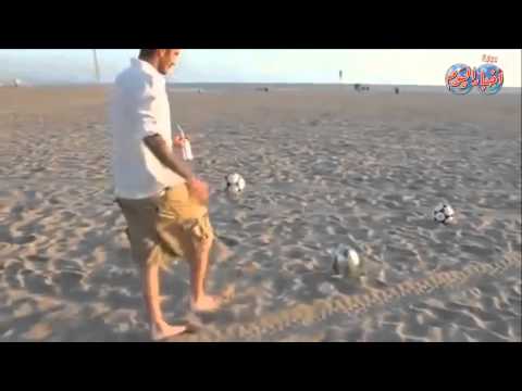 شاهد بالفيديو ديفيد بيكهام يخطف أنظار معجبيه