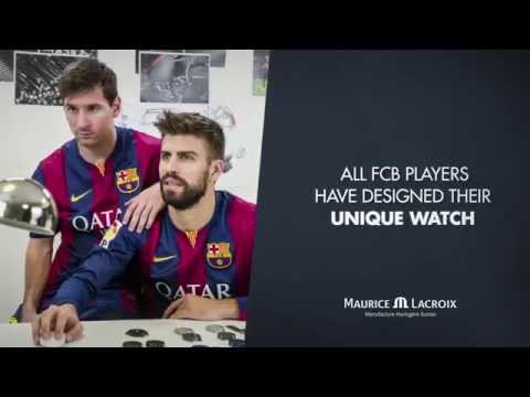 بالفيديو نجوم برشلونة يصممون ساعاتهم مع ماركة موريس لاكروا