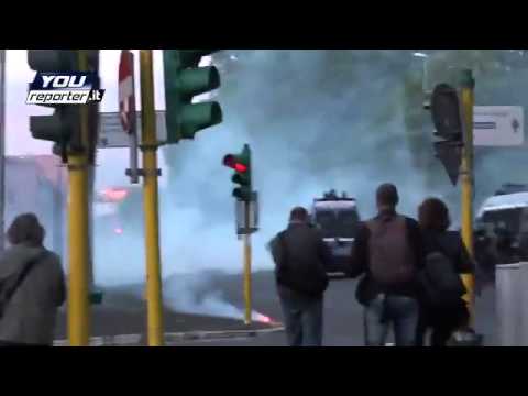 بالفيديو جماهير لاتسيو تهرب من الشرطة الإيطالية
