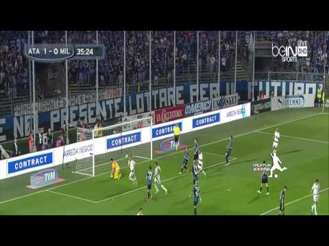 بالفيديو أهداف فوز ميلان على أتلانتا