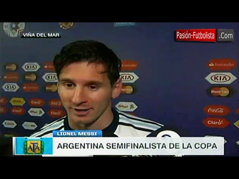 فيديو ميسي يبدي أسفه على إهدار فرص تهديفية أمام كولومبيا