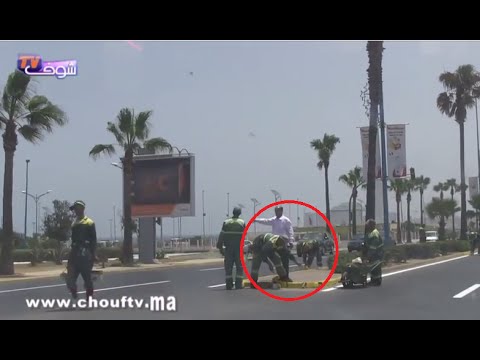 بلدية المغرب تعيد صباغة الطرقات