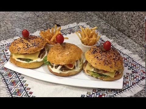 شاهد طريقة تحضير الهامبرغر اللذيذة في البيت