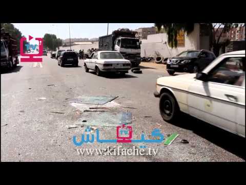 شاهد حادث سير خطير في تيط مليل