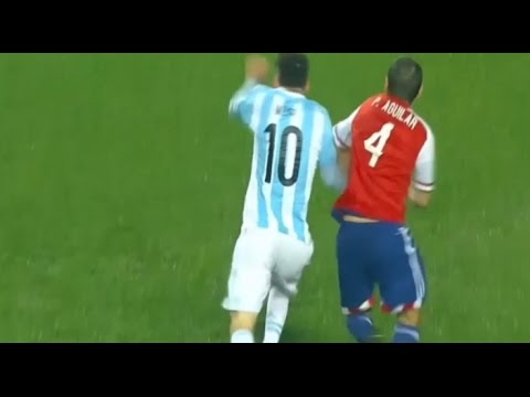 شاهد مهارات البرغوث الأرجنتيني أمام باراغواي