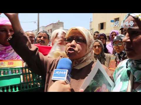 بالفيديو احتجاج بائعات الخبز في المغرب