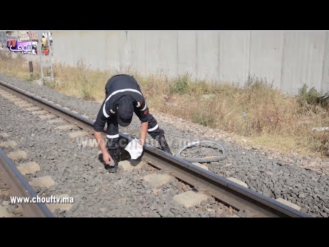 فيديو قطار يدهس رجلاً في مدينة الدار البيضاء