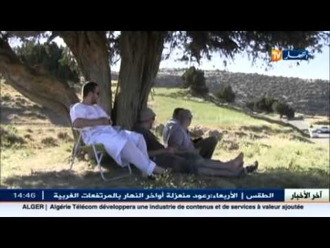 شاهد سكان باتنة يهربون من ارتفاع درجة حرارة الطقس