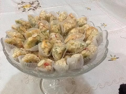 شاهد طريقة تحضير حلوى الفندة باللوز والفواكه