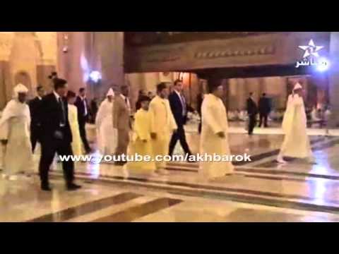 شاهد سقوط أحد مرافقي الملك محمد السادس في بركة مائية