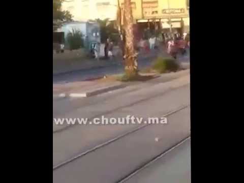 شاهد معركة بين حيين تسبب خسائر فادحة في الدار البيضاء