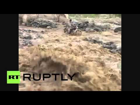 فيديو فيضانات شديدة تجتاح منطقة سكاردو شمال باكستان