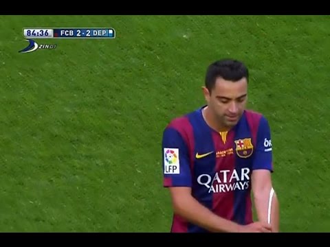 بالفيديو تشافي يودّع جماهير فريق برشلونة