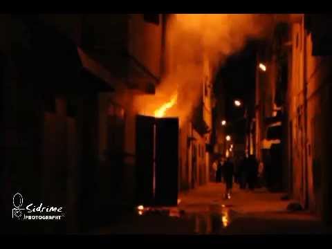 حريق محل تجاري في حي بطانة المغربي