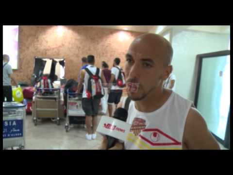 شاهد نصر حسين داي يعود من البرتغال بعد التدريب