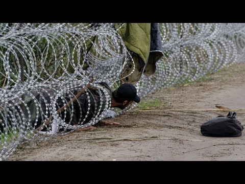 شاهد مسيرة أحد السورين في اجتيازه للحدود المجرية