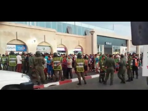 الجماهير القنيطرية تخلق الحدث في محطة الرباط  سلا