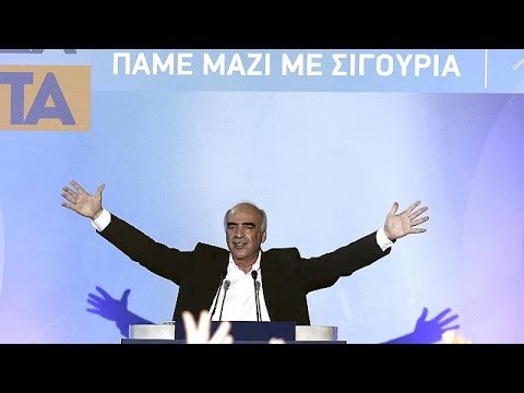 شاهد حزب الديمقراطية الجديدة اليوناني يستعد للانتخابات