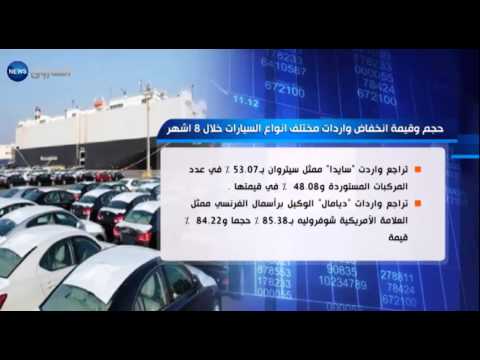 انخفاض فاتورة استيراد السيارات بـ106 مليار دولار خلال 8 أشهر