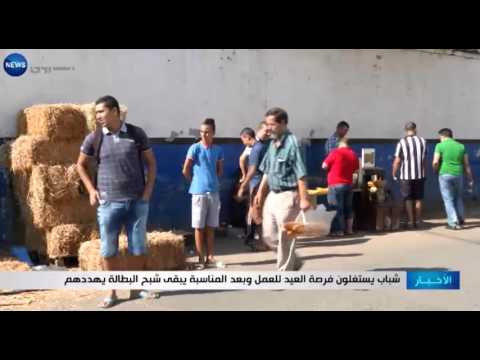 الشباب الجزائريون يستغلون العيد فرصة للعمل