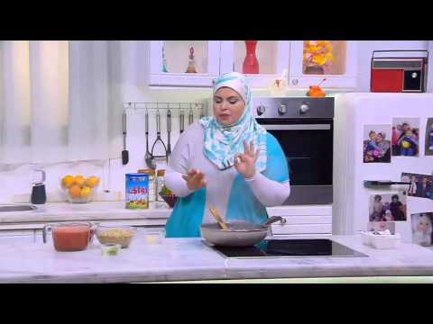 طريقة عمل طاجن فريك باللحمة المفرومة