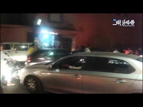 شاهد تعطل حركة السير في باب أحمر
