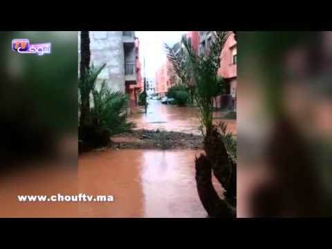 شاهد فيضانات مراكش تُغرق جليز وتعري واقع البنية التحتية