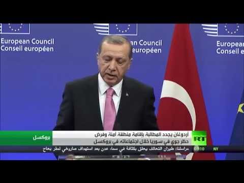 أردوغان يجدد المطالبة بإقامة منطقة آمنة وفرض حظر جوي في سورية
