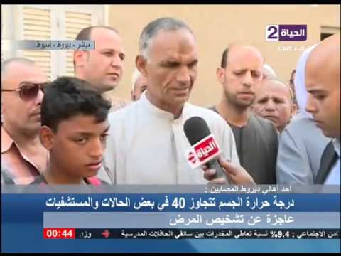 شاهد معاناة أهالي ديروط من انتشار التيفوئيد